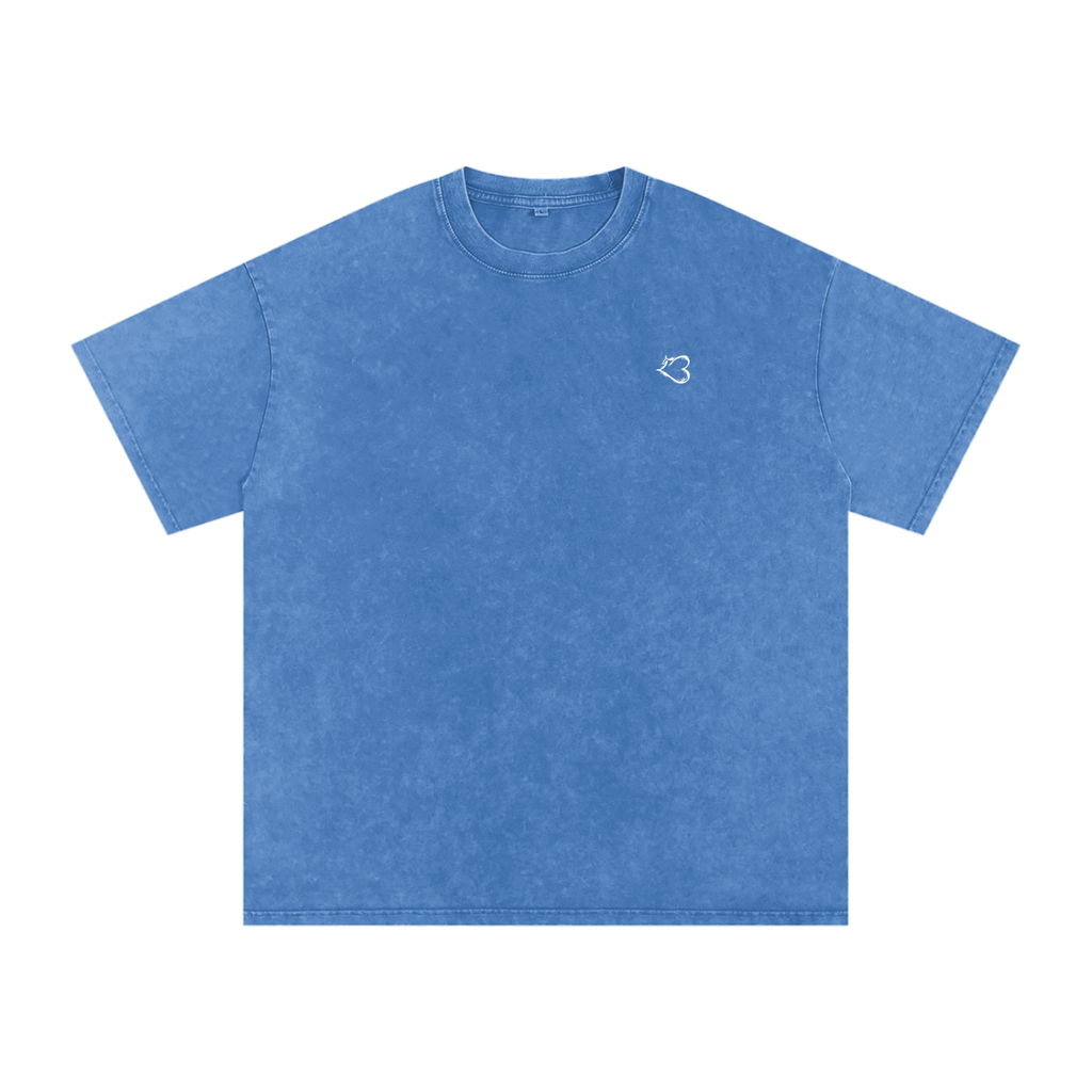 Snow Washed Oversized Cotton T-Shirt